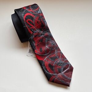 J. Garcia Neck Tie Happy Birthday Collection‎ 56 Black Red Gift Mens